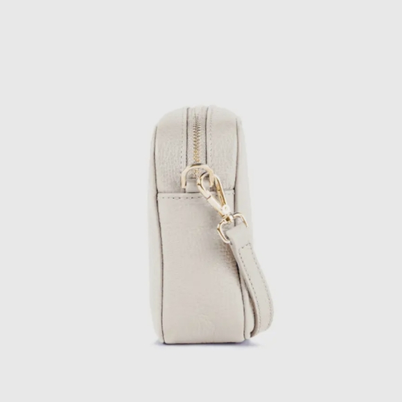 Quince Italian Leather Crossbody Bag Stone NEW - Picture 14 of 15